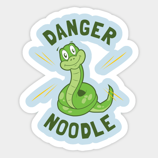 Danger Noodle Sticker by dumbshirts
